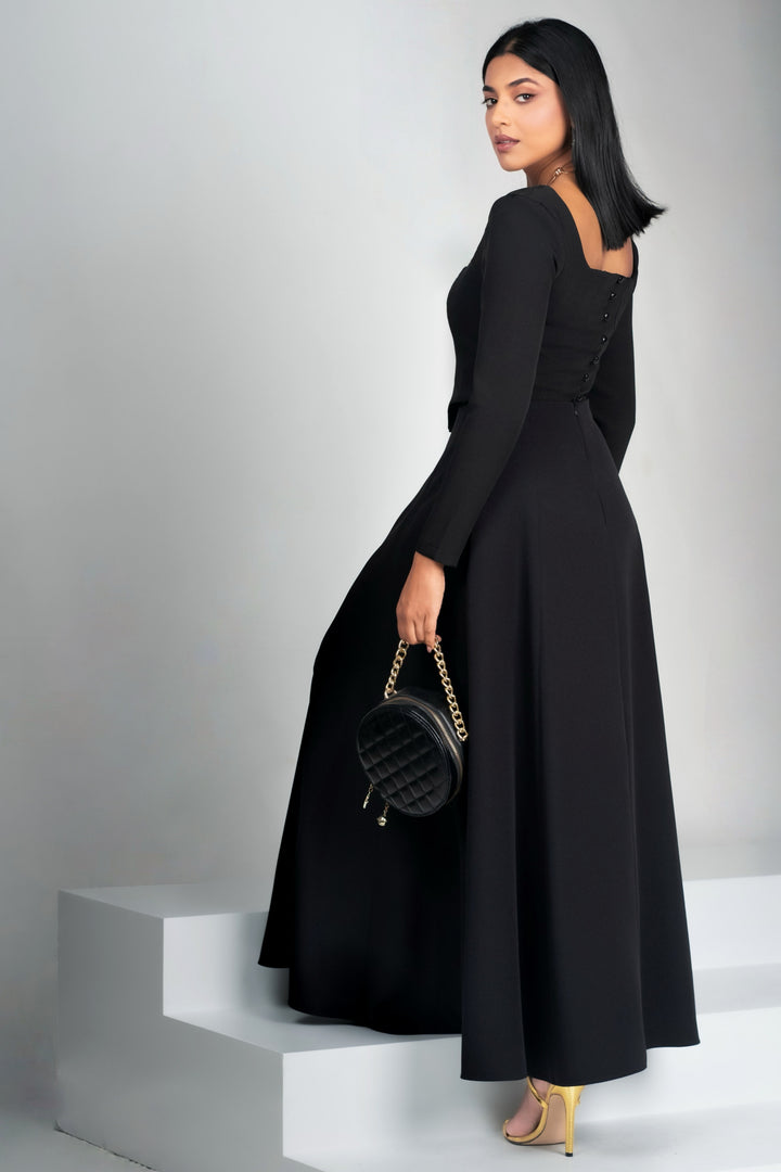 Flared Maxi Skirt