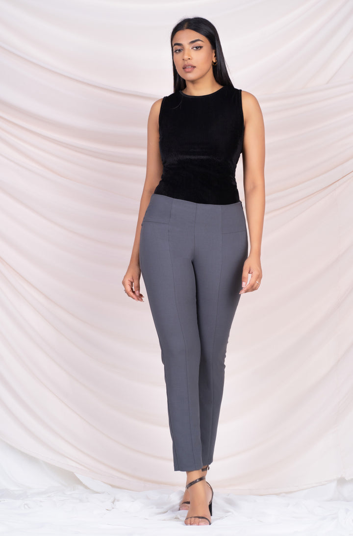 Grey Cropped Pant
