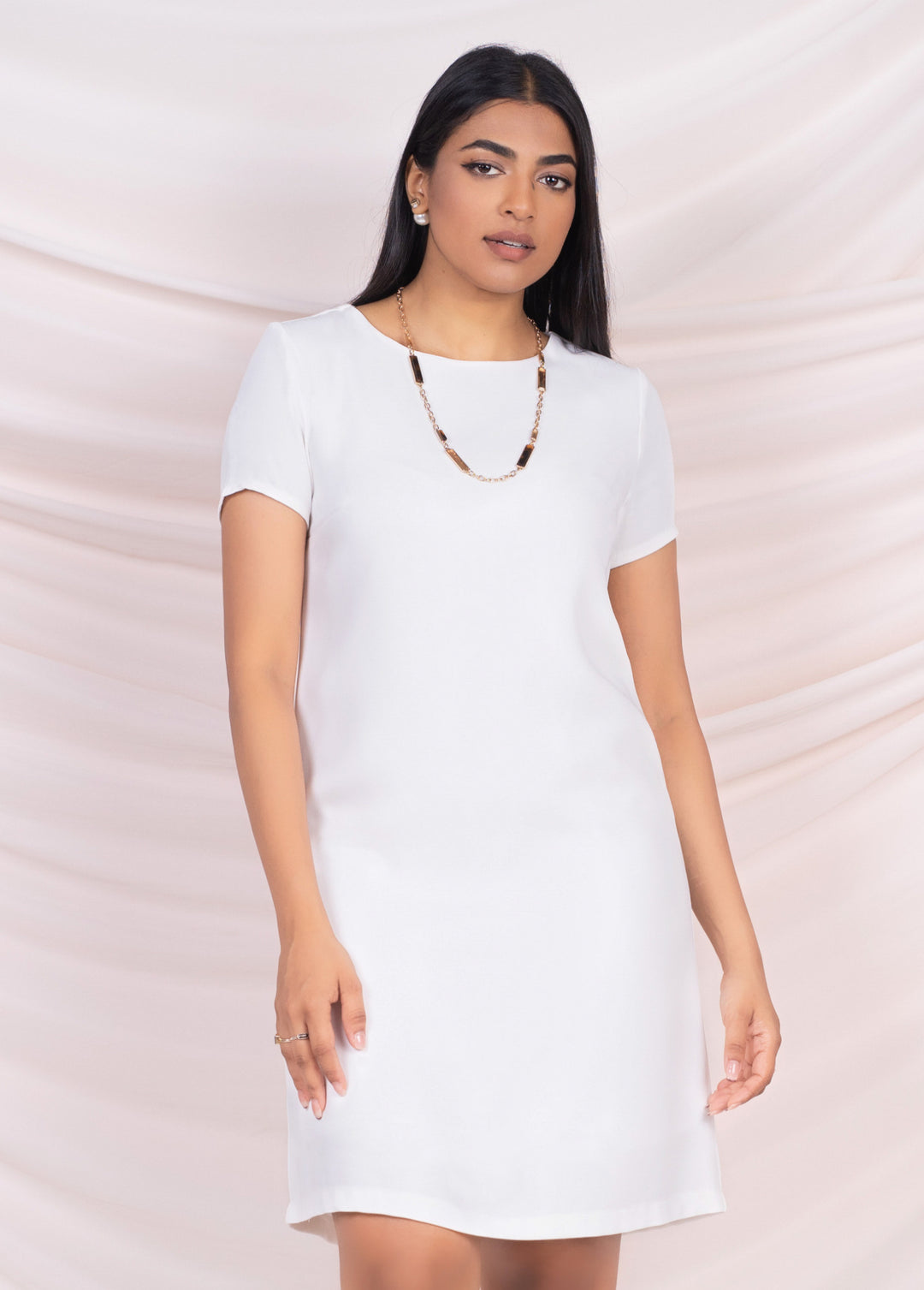 White Shift Dress