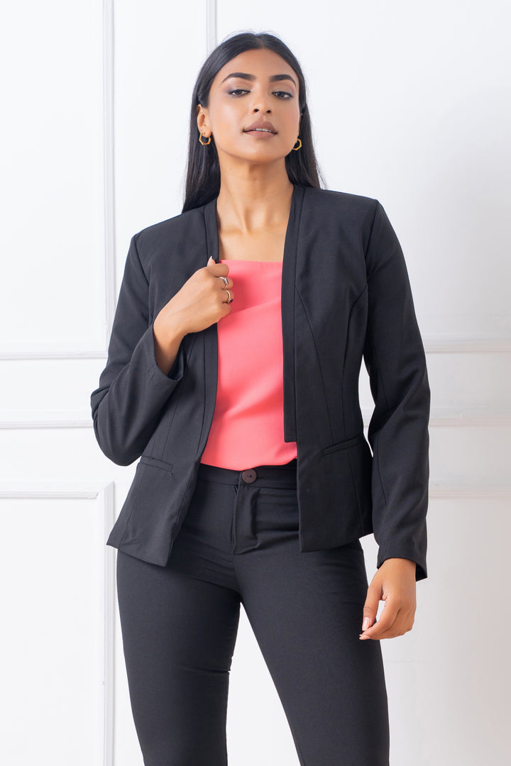 Pink Asymmetrical Skinny - Slim Fit, Top, New Arrivals, Office Tops, Slim Fit, Smart Casual, Smart Casual Top, Strappy, Work Top, workwear - MONDY, Sri Lankan women's clothing office wear par