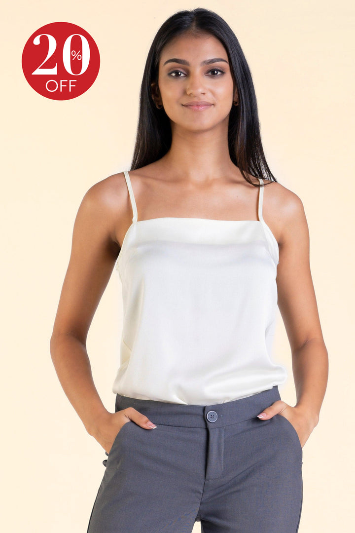 Strappy Square Neck Top - Regular Fit