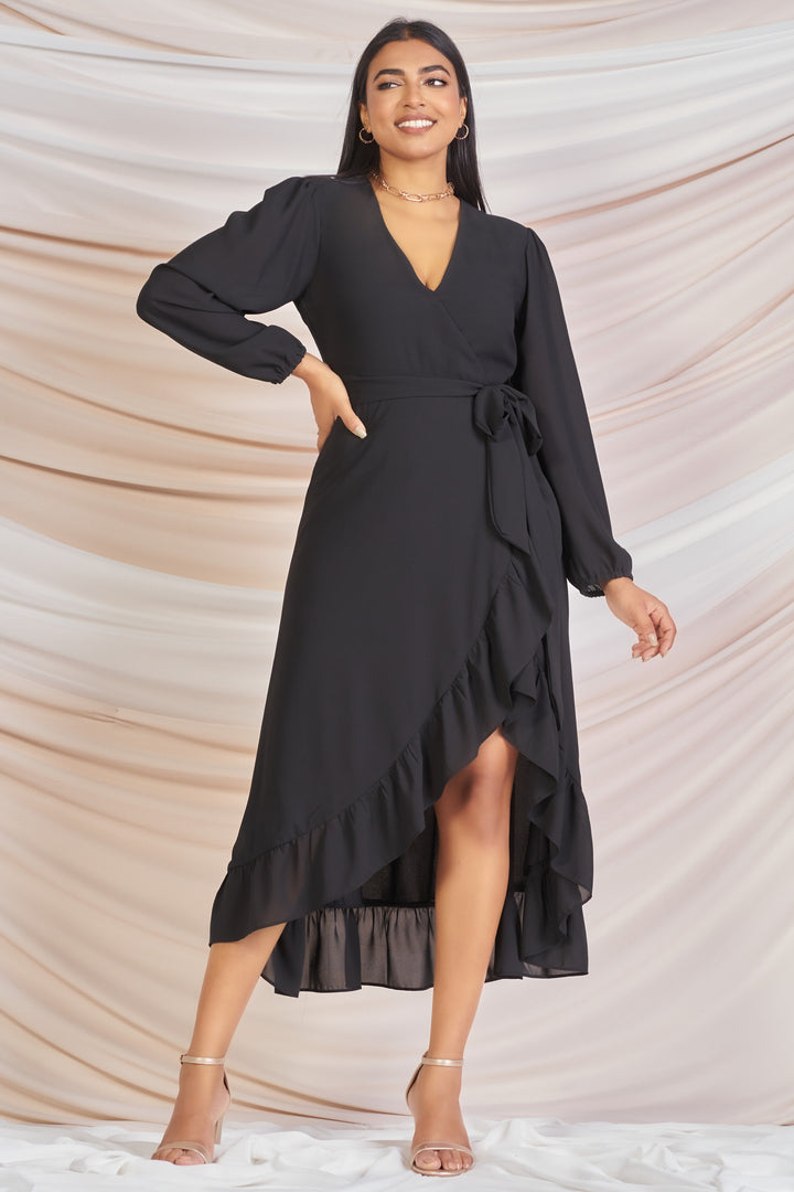 High Low Frill Dress - Regular Fit