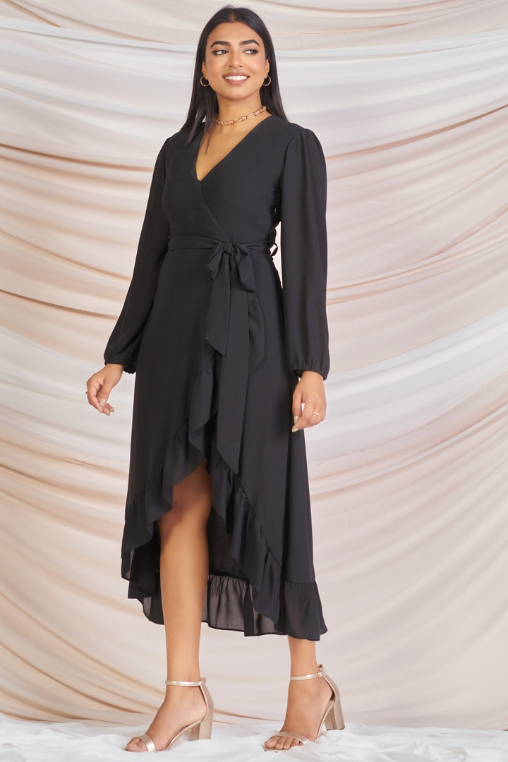 High Low Frill Dress - Regular Fit